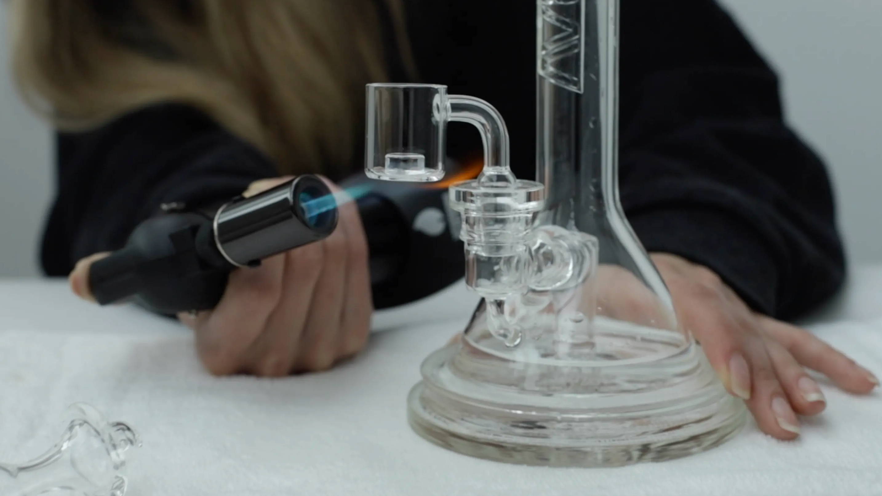 A photo of a dab rig.