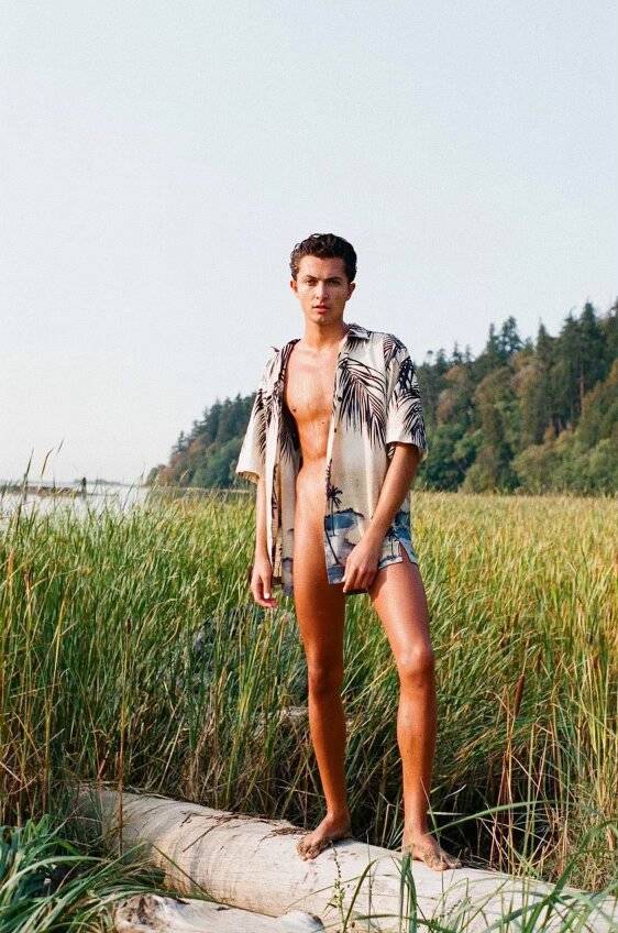 A photo of Venus Kunt at Wreck Beach in Vancouver, British Columbia.